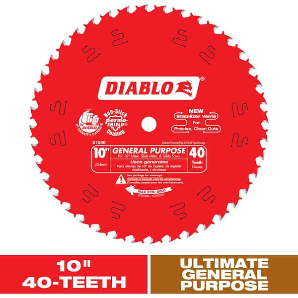 10in. x 40-Tooth Wood Demon Ultimate General Purpose Circular Saw Blade (D1040UX) 10in. x 40-Tooth Wood Demon Ultimate General Purpose Circular Saw Blade (D1040UX)